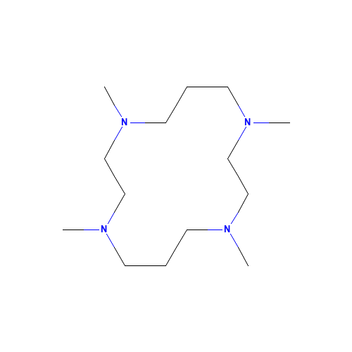 1,4,8,11-TETRAMETHYL-1,4,8,11-TETRAAZACYCLOTETRADECANE (CAS: 41203-22-9) - Chemical Structure and Molecular Formula 