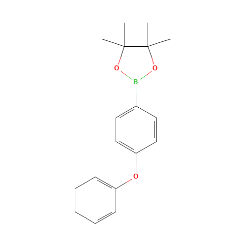 4,4,5,5-Tetramethyl-2-(4-phenoxyphenyl)-1,3,2-dioxaborolane (CAS: 269410-26-6) - Chemical Structure and Molecular Formula 