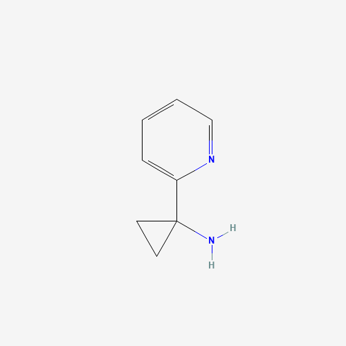 1-(Pyridin-2-yl)cyclopropanamine (CAS: 503417-37-6) - Chemical Structure and Molecular Formula 