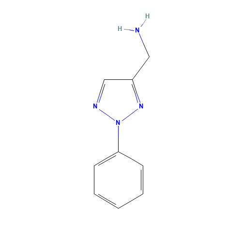 2H-1,2,3-triazole-4-methanamine, 2-phenyl- (CAS: 912761-28-5) - Chemical Structure and Molecular Formula 