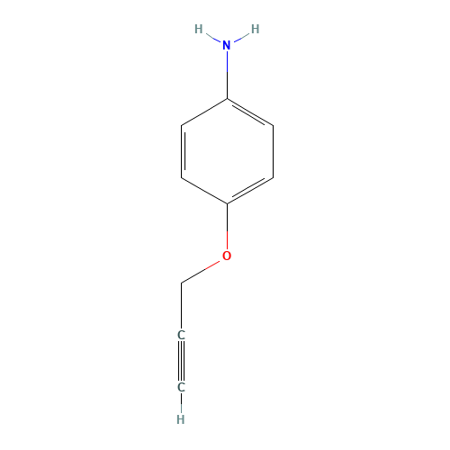 4-(2-Propyn-1-yloxy)aniline (CAS: 26557-78-8) - Chemical Structure and Molecular Formula 