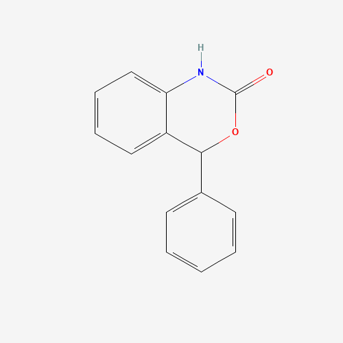 4-Phenyl-1,4-dihydro-2H-3,1-benzoxazin-2-one (CAS: 13260-76-9) - Chemical Structure and Molecular Formula 