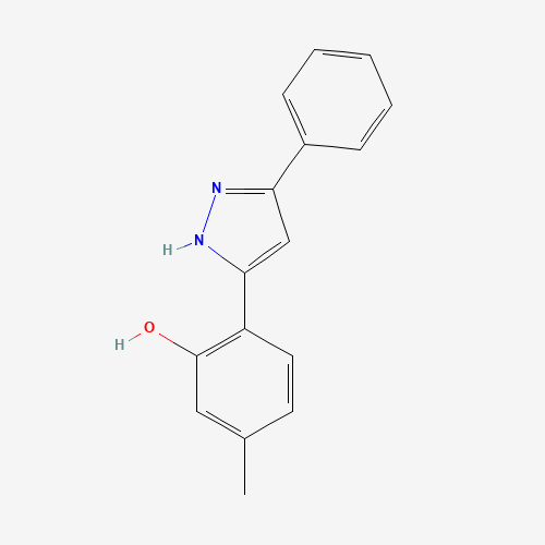 5-Methyl-2-(5-phenyl-1H-pyrazol-3-yl)-phenol (CAS: 121911-71-5) - Related Chemical Product