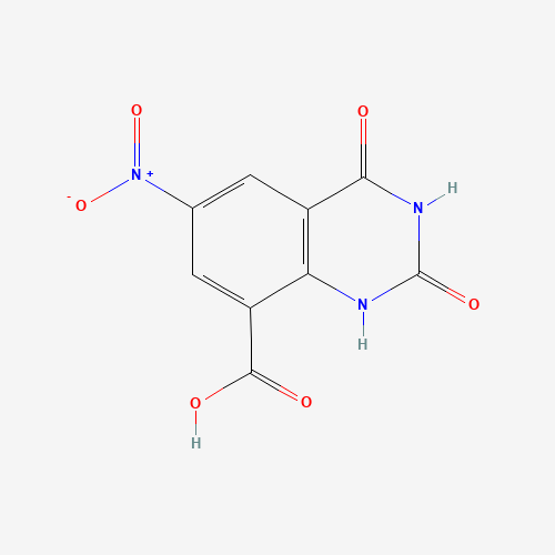 6-Nitro-2,4-dioxo-1,2,3,4-tetrahydro-8-quinazolinecarboxylic acid (CAS: 331646-89-0) - Chemical Structure and Molecular Formula 
