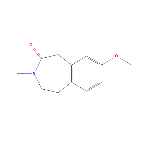 8-Methoxy-3-methyl-1,3,4,5-tetrahydro-2H-3-benzazepin-2-one (CAS: 118616-04-9) - Related Chemical Product