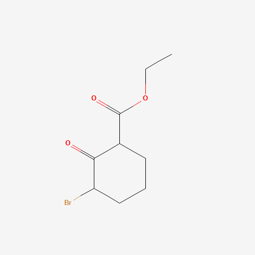 Ethyl 3-bromo-2-oxocyclohexanecarboxylate chemical structure Ethyl 3-bromo-2-oxocyclohexanecarboxylate (CAS: 30132-23-1) - Chemical Structure and Molecular Formula