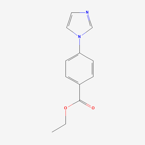 Ethyl 4-(1H-Imidazol-1-yl)benzoate (CAS: 86718-07-2) - Chemical Structure and Molecular Formula 