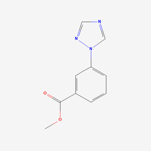 Methyl 3-(1H-1,2,4-triazol-1-yl)benzoate (CAS: 167626-27-9) - Chemical Structure and Molecular Formula 