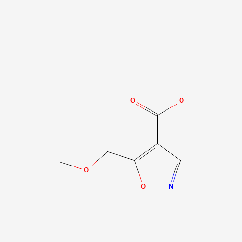 Methyl 5-(methoxymethyl)isoxazole-4-carboxylate (CAS: 134540-99-1) - Chemical Structure and Molecular Formula 