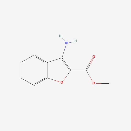 3-AMINO-BENZOFURAN-2-CARBOXYLIC ACID METHYL ESTER (CAS: 57805-85-3) - Chemical Structure and Molecular Formula 