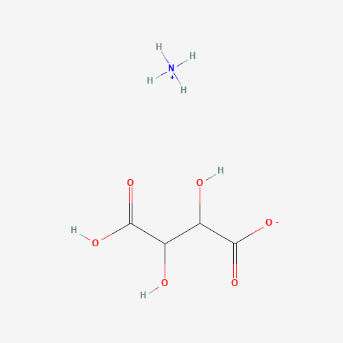 AMMONIUM HYDROGEN TARTRATE (CAS: 3095-65-6) - Chemical Structure and Molecular Formula 