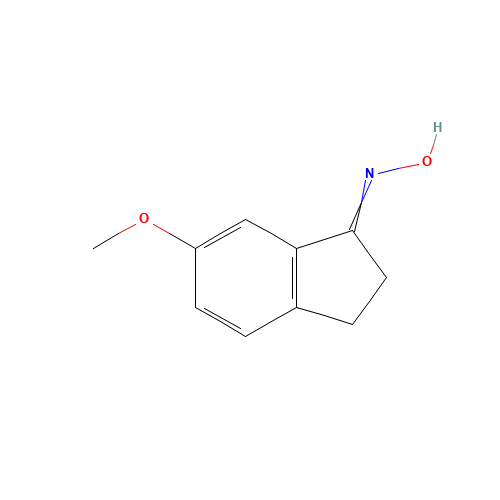 (1E)-N-Hydroxy-6-methoxyindan-1-imine (CAS: 180915-76-8) - Chemical Structure and Molecular Formula 