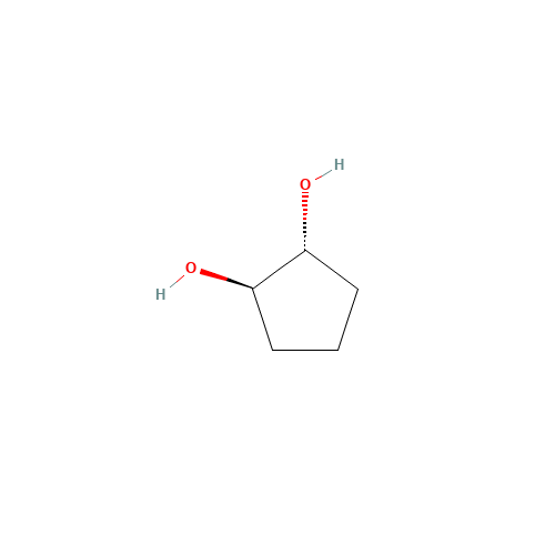 (1R,2R)-1,2-Cyclopentanediol (CAS: 930-46-1) - Chemical Structure and Molecular Formula 