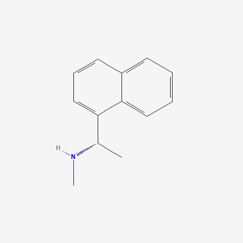 (1S)-N-Methyl-1-(1-naphthyl)ethanamine (CAS: 20218-55-7) - Chemical Structure and Molecular Formula 