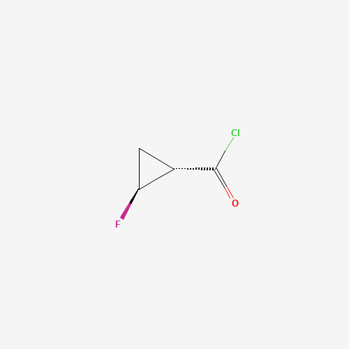(1S,2S)-2-Fluorocyclopropanecarbonyl chloride (CAS: 185225-82-5) - Chemical Structure and Molecular Formula 