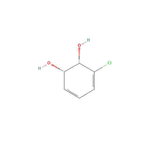 (1S,2S)-3-Chloro-3,5-cyclohexadiene-1,2-diol (CAS: 65986-73-4) - Chemical Structure and Molecular Formula 