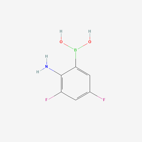 (2-Amino-3,5-difluorophenyl)boronic acid (CAS: 1072952-15-8) - Chemical Structure and Molecular Formula 