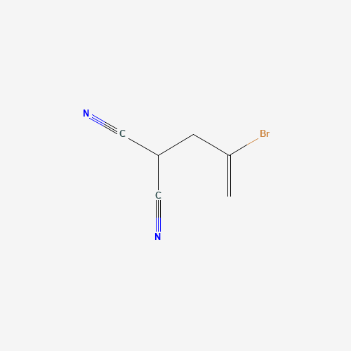 (2-Bromo-2-propen-1-yl)malononitrile (CAS: 77387-80-5) - Chemical Structure and Molecular Formula 