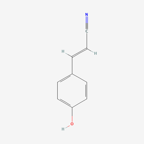 (2E)-3-(4-hydroxyphenyl)prop-2-enenitrile (CAS: 82575-52-8) - Chemical Structure and Molecular Formula 