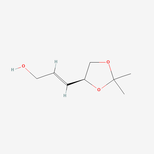 (2E)-3-[(4S)-2,2-Dimethyl-1,3-dioxolan-4-yl]-2-propen-1-ol (CAS: 79060-23-4) - Chemical Structure and Molecular Formula 