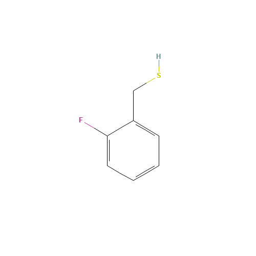 (2-Fluorophenyl)methanethiol (CAS: 72364-46-6) - Chemical Structure and Molecular Formula 