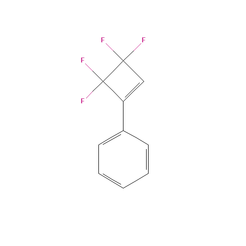(3,3,4,4-Tetrafluorocyclobut-1-en-1-yl)benzene (CAS: 313-28-0) - Chemical Structure and Molecular Formula 
