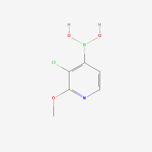 (3-Chloro-2-methoxypyridin-4-yl)boronic acid (CAS: 957060-88-7) - Chemical Structure and Molecular Formula 