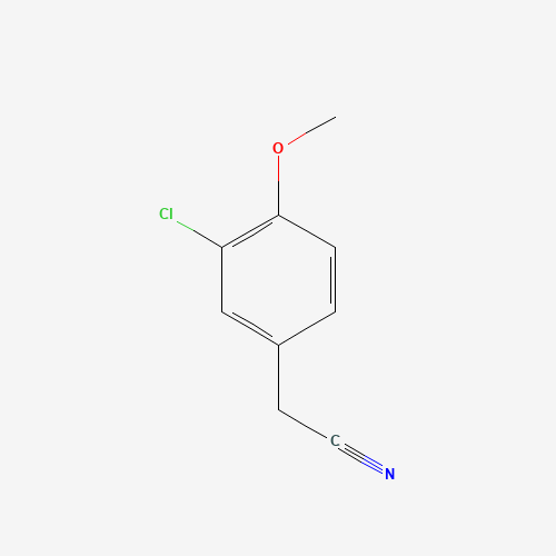 (3-Chloro-4-methoxyphenyl)acetonitrile (CAS: 7569-58-6) - Chemical Structure and Molecular Formula 