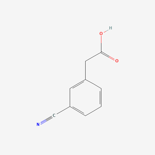(3-Cyanophenyl)acetic acid (CAS: 1878-71-3) - Chemical Structure and Molecular Formula 