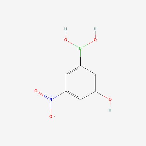 (3-Hydroxy-5-nitrophenyl)boronic acid (CAS: 737001-07-9) - Chemical Structure and Molecular Formula 