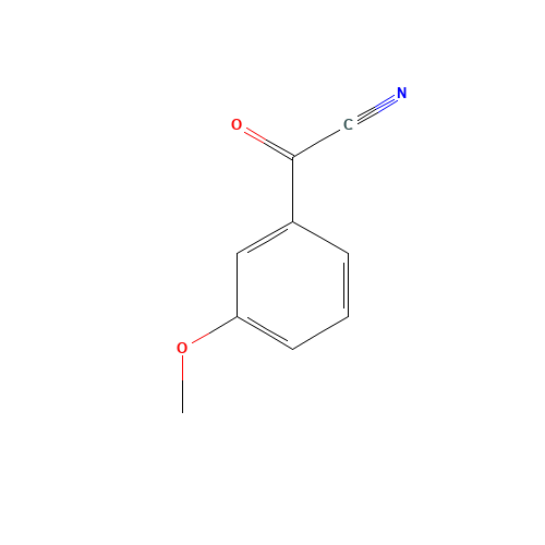 (3-Methoxyphenyl)(oxo)acetonitrile (CAS: 23194-66-3) - Chemical Structure and Molecular Formula 