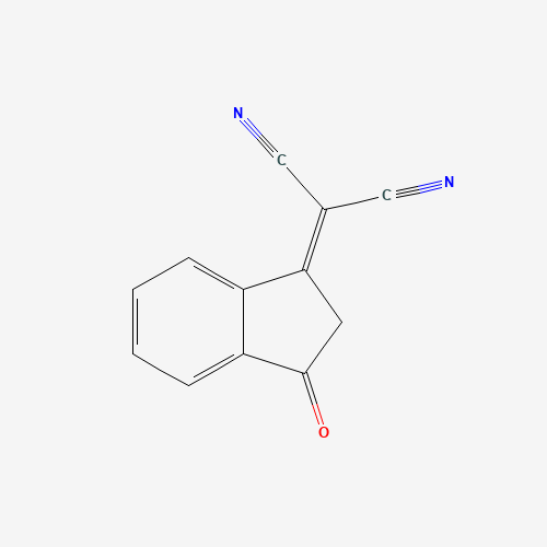 (3-Oxo-2,3-dihydro-1H-inden-1-ylidene)malononitrile (CAS: 1080-74-6) - Chemical Structure and Molecular Formula 