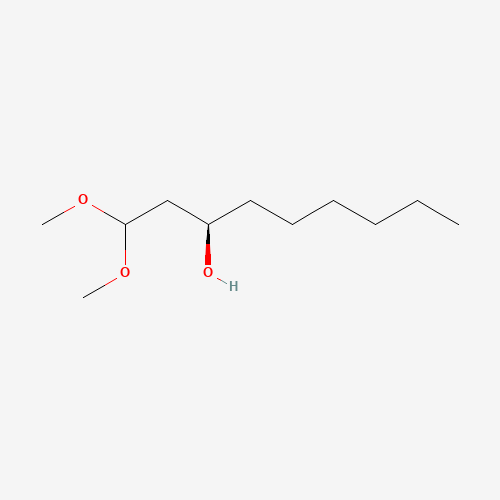 (3R)-1,1-Dimethoxy-3-nonanol (CAS: 272122-72-2) - Chemical Structure and Molecular Formula 