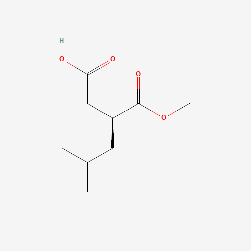 (3S)-3-(Methoxycarbonyl)-5-methylhexanoic acid (CAS: 213270-36-1) - Chemical Structure and Molecular Formula 