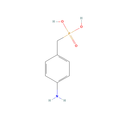 (4-Aminobenzyl)phosphonic acid (CAS: 5424-27-1) - Chemical Structure and Molecular Formula 