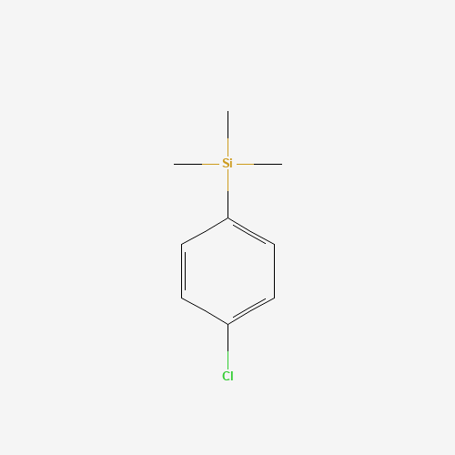 (4-Chlorophenyl)(trimethyl)silane (CAS: 10557-71-8) - Chemical Structure and Molecular Formula 