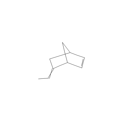 (5E)-5-Ethylidenebicyclo[2.2.1]hept-2-ene (CAS: 16219-75-3) - Chemical Structure and Molecular Formula 