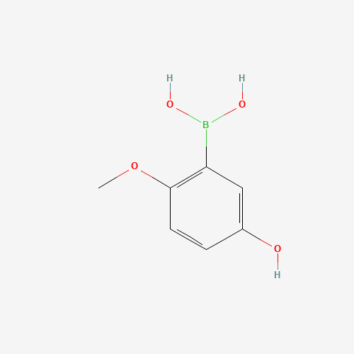 (5-Hydroxy-2-methoxyphenyl)boronic acid (CAS: 1072952-43-2) - Chemical Structure and Molecular Formula 