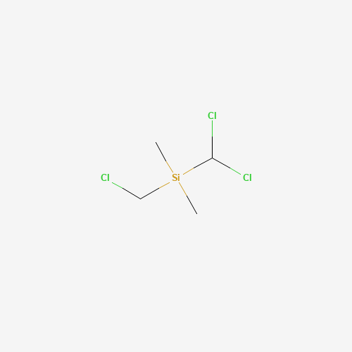 (Chloromethyl)(dichloromethyl)dimethylsilane (CAS: 18171-70-5) - Chemical Structure and Molecular Formula 