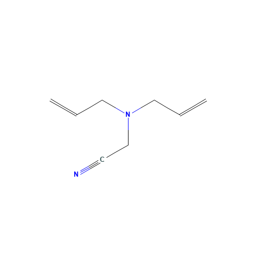 (Diallylamino)acetonitrile (CAS: 72524-91-5) - Chemical Structure and Molecular Formula 