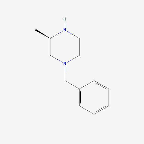 (R)-1-Benzyl-3-methylpiperazine (CAS: 132871-11-5) - Chemical Structure and Molecular Formula 