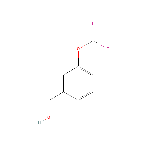 [3-(Difluoromethoxy)phenyl]methanol (CAS: 125903-81-3) - Chemical Structure and Molecular Formula 