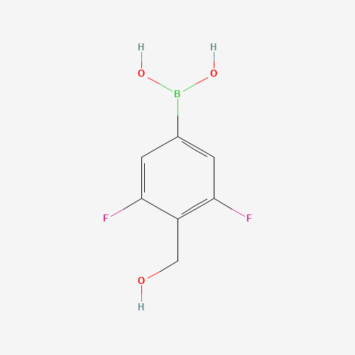 [3,5-Difluoro-4-(hydroxymethyl)phenyl]boronic acid (CAS: 917969-79-0) - Chemical Structure and Molecular Formula 
