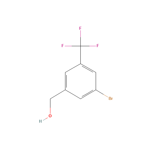 [3-Bromo-5-(trifluoromethyl)phenyl]methanol (CAS: 172023-97-1) - Chemical Structure and Molecular Formula 