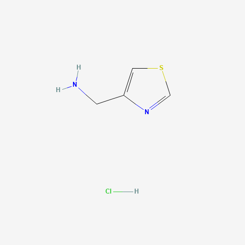 1-(1,3-Thiazol-4-yl)methanamine hydrochloride (CAS: 117043-86-4) - Chemical Structure and Molecular Formula 