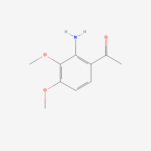 1-(2-Amino-3,4-dimethoxyphenyl)ethanone (CAS: 49701-79-3) - Chemical Structure and Molecular Formula 