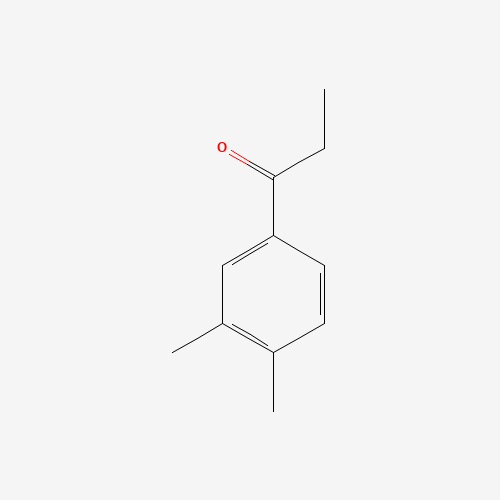 1-(3,4-Dimethylphenyl)propan-1-one (CAS: 17283-12-4) - Chemical Structure and Molecular Formula 