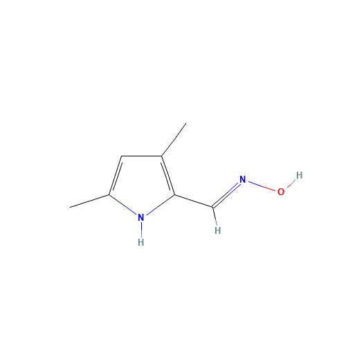 1-(3,5-Dimethyl-1H-pyrrol-2-yl)-N-hydroxymethanimine (CAS: 259544-87-1) - Chemical Structure and Molecular Formula 