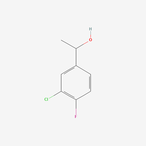 1-(3-Chloro-4-fluorophenyl)ethanol (CAS: 878572-03-3) - Chemical Structure and Molecular Formula 