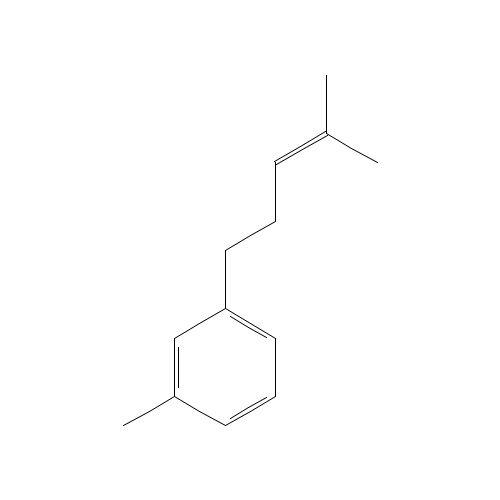 1-(3-Methylphenyl)4-methyl-3-pentene (CAS: 51082-26-9) - Chemical Structure and Molecular Formula 
